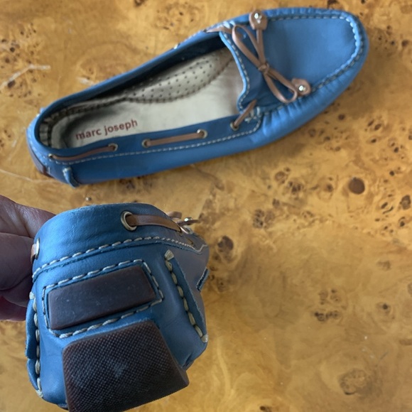 Marc Joseph Cypress Hill Loafers Blue Driving Shoes - Picture 7 of 7
